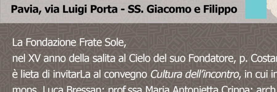 convegno – Cultura dell’incontro